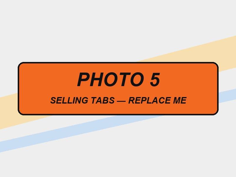 Selling tabs
